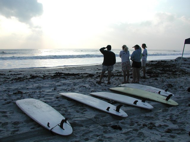 Checking out surf